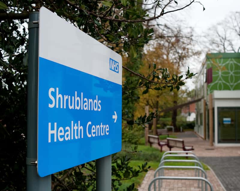 Shrublands Health Centre building
